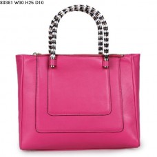 Kožená taška Bvlgari New Hand Carry Serpenti Ferrari Fuschia 80381 Kožená taška Bvlgari New Hand Carry Serpenti Ferrari Fuschia 80381