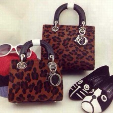 Replika Dior Lady Default Lambskin Brown kabelka