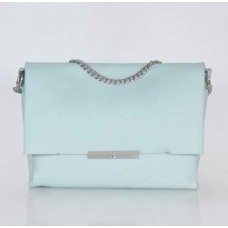 Celine Blade Flap originální kožená kabelka přes rameno světle modrá 3078A