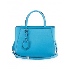 Nákupní taška Fendi 2Jours Mini Tote střední modrá