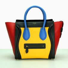 Velká cestovní taška Celine Černá Žlutá Modrá Červená Velká cestovní taška Celine Černá Žlutá Modrá Červená