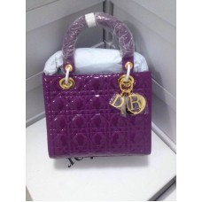 Replika kabelky Dior Lady Default z hadí kůže fialové barvy