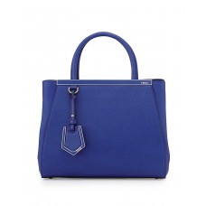 Nákupní taška Fendi 2Jours Mini Tote v kobaltově modré barvě