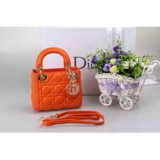 Replika Dior Lady Default Lambskin Orange