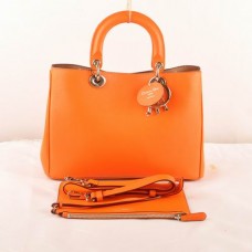 Střední kabelka Dior Diorissimo Orange Original Leather (zlaté kování) 603