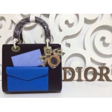 Replika Dior Lady Default Lambskin Black kabelka