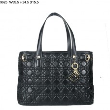 Dior Panarea střední velikost ramenní taška z černé jehněčí kůže (zlaté kování) 9625