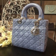 Replika Dior Lady Default Lambskin Silver Bag