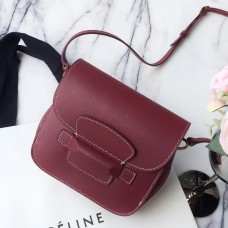 Celines Bordeaux Tab Cross Body Bag