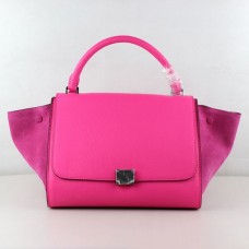 Celine klasické neonově růžové semišové kožené kabelky Celine klasické neonově růžové semišové kožené kabelky