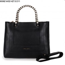 Bvlgari Nová kabelka z telecí kůže Serpenti, černá 80382