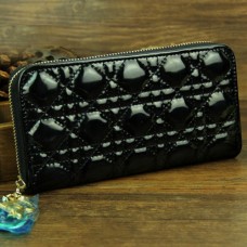 Dlouhá kožená peněženka Dior Patent Leather 030 Černá Dlouhá kožená peněženka Dior Patent Leather 030 Černá