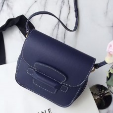 Celines Navy Tab Cross Body Bag