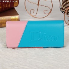 Peněženka Christian Dior Multicolor Sky Blue/Růžová s klopou 119