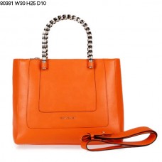 Kožená taška Bvlgari New Hand Carry Serpenti Ferrari oranžová 80381 Kožená taška Bvlgari New Hand Carry Serpenti Ferrari oranžová 80381