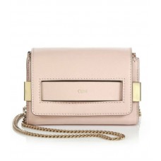 Chloe Elle Mini Chain Clutch kabelka - světle růžová