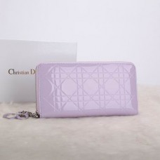 Peněženka Dior Escapade z lakované kůže D0811 levandulová