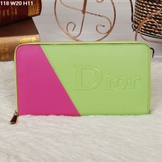 Peněženka Christian Dior Multicolor Lime/Broskve se zipem 118