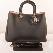 Kabelka Dior Diorissimo Jumbo, černá, originální kůže (zlaté kování) 602