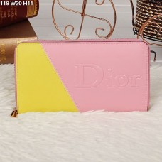 Peněženka Christian Dior Multicolor Pink/Yellow se zipem 118