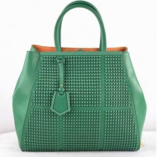 Kožená kabelka Fendi 2Jours Green Saffiiano Kožená kabelka Fendi 2Jours Green Saffiiano