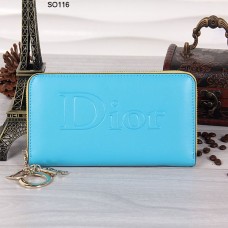Peněženka Christian Dior Sky Blue se zipem 116