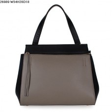 Celine EDGE telecí kožená kabelka khaki/černá 26938 Celine EDGE telecí kožená kabelka khaki/černá 26938