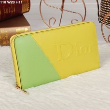 Peněženka na zip Christian Dior Multicolor Yellow/Lime 118