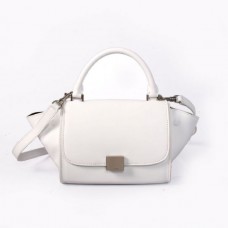 Celine malá kožená kabelka Trapeze bílá Celine malá kožená kabelka Trapeze bílá