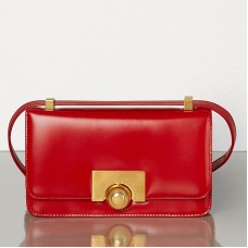 Bottega Veneta Mini BV Klasická kabelka z červené telecí kůže Bottega Veneta Mini BV Klasická kabelka z červené telecí kůže