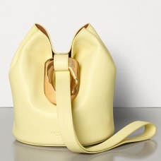 Kabelka Bottega Veneta Drop z citronové kůže Nappa Kabelka Bottega Veneta Drop z citronové kůže Nappa
