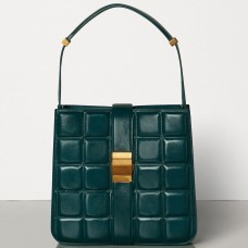 Prošívaná kabelka Bottega Veneta Marie v zelené papírové lýtkové barvě Prošívaná kabelka Bottega Veneta Marie v zelené papírové lýtkové barvě