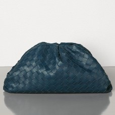 Bottega Veneta Spojka sáčku z tmavě modré intrecciato kůže Bottega Veneta Spojka sáčku z tmavě modré intrecciato kůže