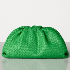 Bottega Veneta Spojka Pouzdra V Zelené Intrecciato Kůži Bottega Veneta Spojka Pouzdra V Zelené Intrecciato Kůži
