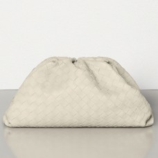 Bottega Veneta Spojka Pouch V Sádrové Intrecciato Kůži Bottega Veneta Spojka Pouch V Sádrové Intrecciato Kůži