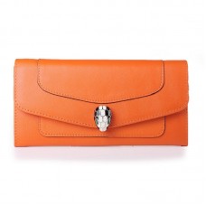 Originální kožená peněženka Bvlgari Serpenti Orange 201302 Originální kožená peněženka Bvlgari Serpenti Orange 201302