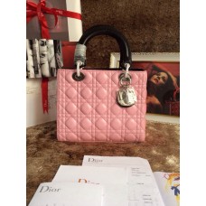 Replika Dior Lady Totes kožené růžové kabelky
