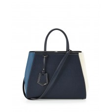Kožená taška Fendi 2Jours Colorblock Multi