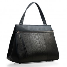 Celine EDGE Originální Kožená Kabelka S Hadími Žílami Černá 3405 Celine EDGE Originální Kožená Kabelka S Hadími Žílami Černá 3405