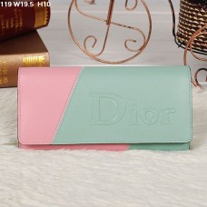 Peněženka s klopou Christian Dior Multicolor světle zelená/světle růžová 119