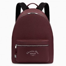 Batoh Dior Rider Rucksack z vínové telecí kůže