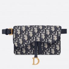 Modrá šikmá kabelka Dior s opaskem Modrá šikmá kabelka Dior s opaskem