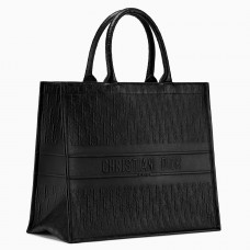 Taška Dior Oblique Embossed Calfskin Book Tote