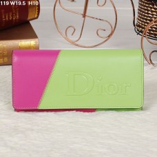 Peněženka Christian Dior Multicolor Lime/Broskve s klopou 119 Peněženka Christian Dior Multicolor Lime/Broskve s klopou 119