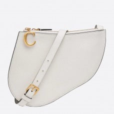 Kabelka Dior Saddle Trio s popruhem z bílé telecí kůže Kabelka Dior Saddle Trio s popruhem z bílé telecí kůže