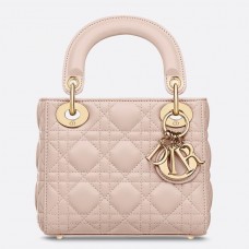 Mini kabelka Dior Poudre Lambskin Lady s řetízkem