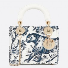 Mini kabelka Dior Toile De Jouy s řetízkem