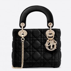 Dior černá sametová mini dámská kabelka Dior s řetízkem