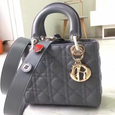 Kabelka Dior My Lady Dior z šedé jehněčí kůže Kabelka Dior My Lady Dior z šedé jehněčí kůže