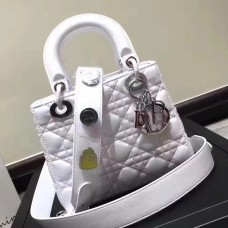 Kabelka Dior My Lady Dior z bílé jehněčí kůže Kabelka Dior My Lady Dior z bílé jehněčí kůže
